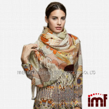 Custom Printed Plain Wool scarf